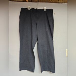 Men's Black Straight Leg 42x28L  Dress Pants